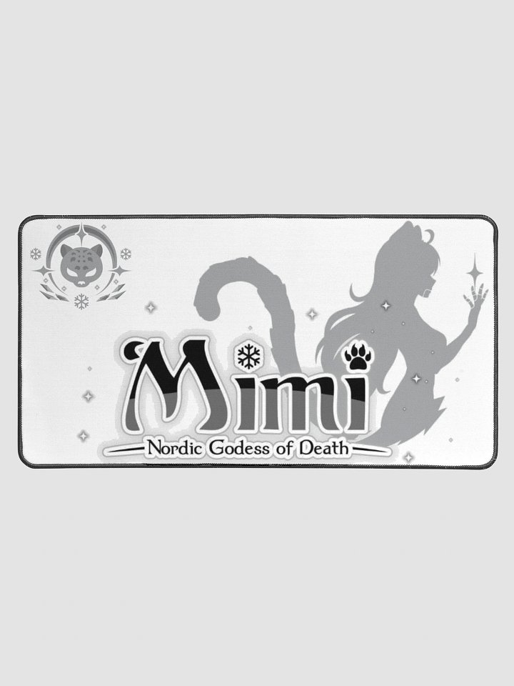 Deskmatt Mimi Logo Black White product image (1)