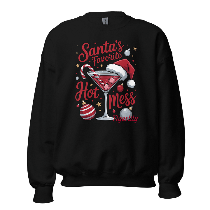 Santa's Hot Mess Festive Crewneck product image (1)