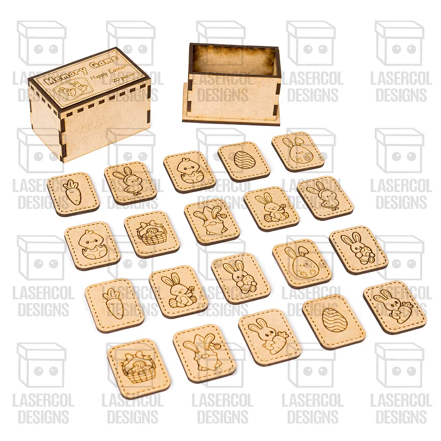 Easter Memory Game (2 Sizes) - Laser Cut Files product image (7)
