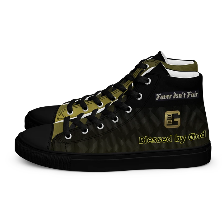 BBG Black and Gold High Tops - Black Soles product image (1)
