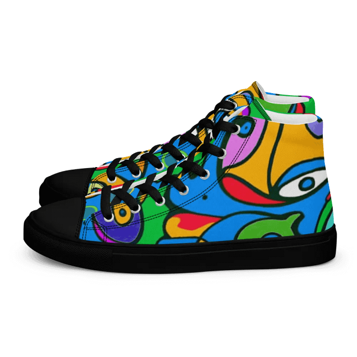 Fishtopia High Top Canvas Shoes product image (1)