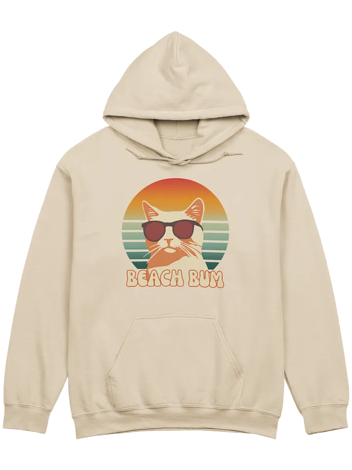 Beach Bum Cat Sunglasses Hoodie product image (2)