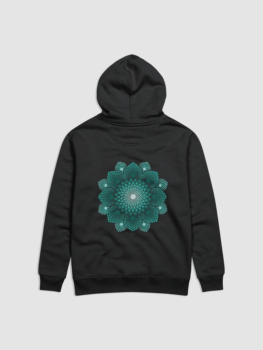 Turquoise Dot Mandala Unisex Eco Hoodie product image (3)