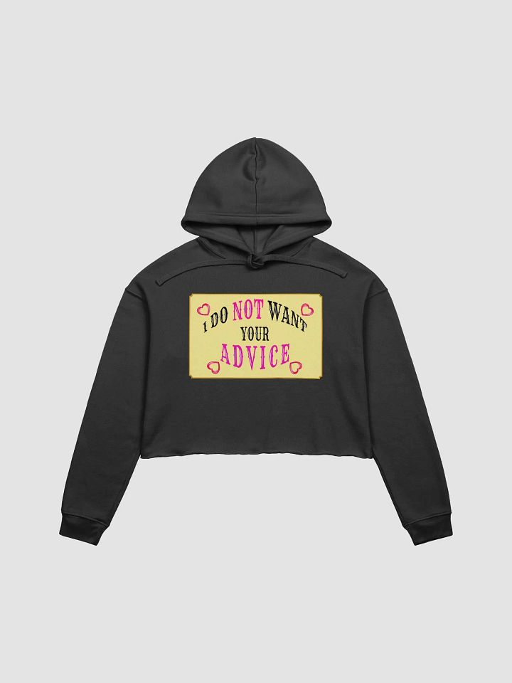 No Advice Crop Hoodie product image (8)