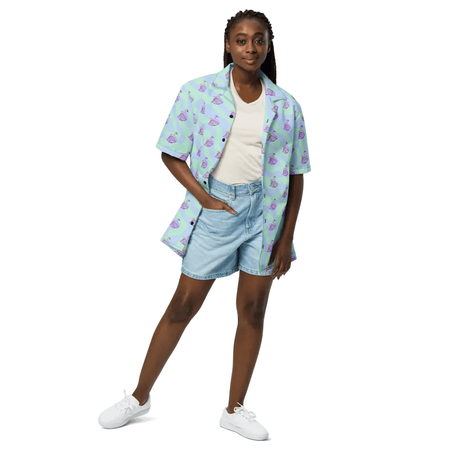 Whimsical Waves Hawaiian Shirt product image (3)