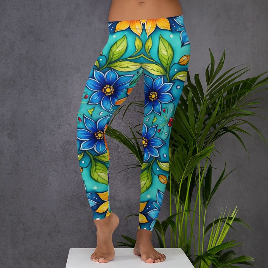 Leggings – Multicolor Floral Print for Vibrant & Stylish Comfort product image (5)