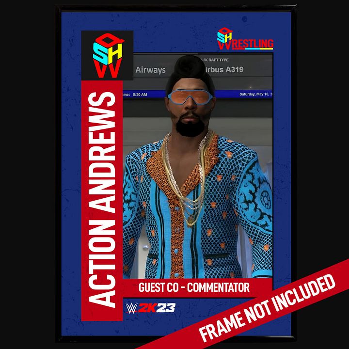 ACTION ANDREWS (EOV) QSHW COMMEMORATIVE TRADING CARD - WWE2K23 product image (2)