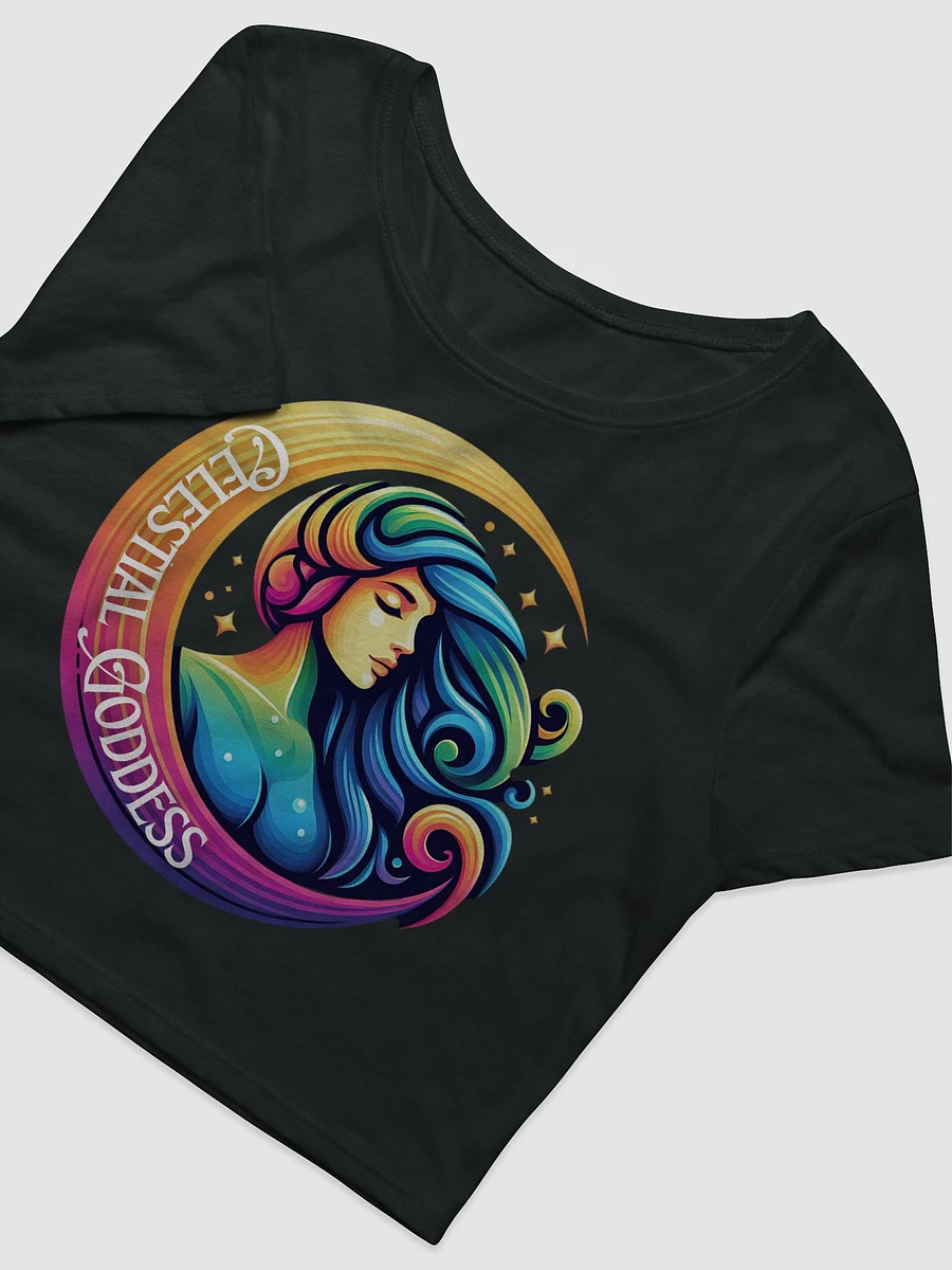 Celestial Crescent Moon Crop Tee product image (3)