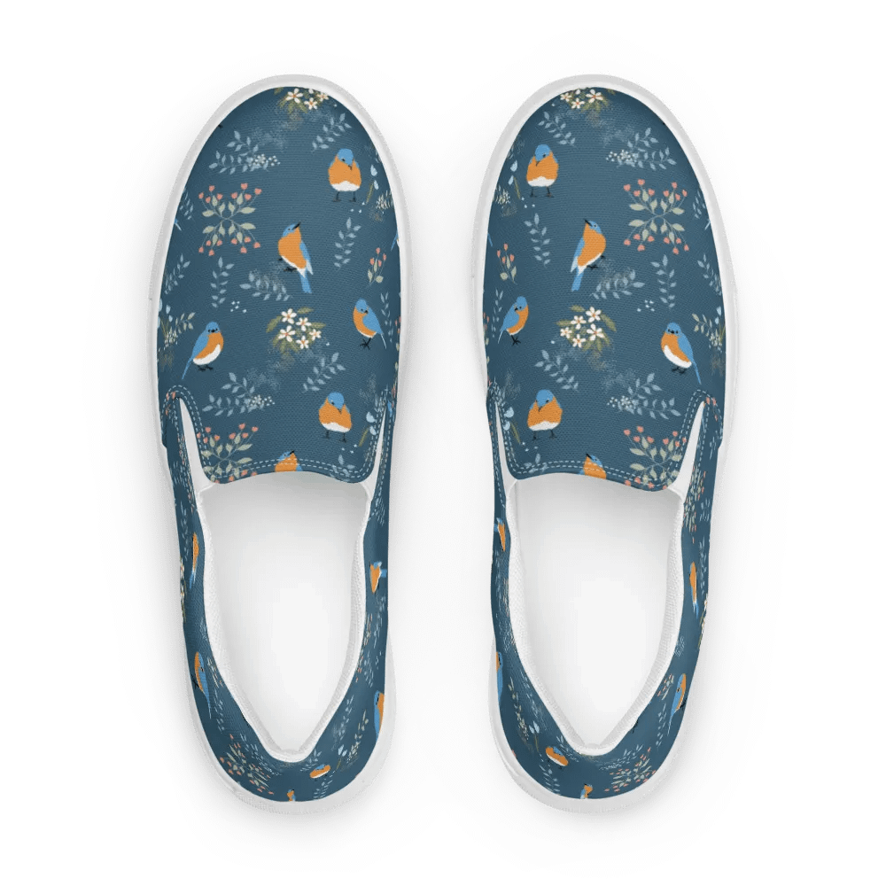 Eastern Bluebird Women's Canvas Slip-Ons product image (1)