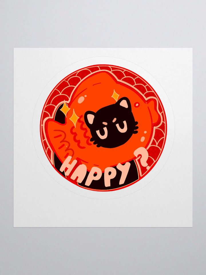 Mischievous Cat Kiss Cut Stickers product image (1)