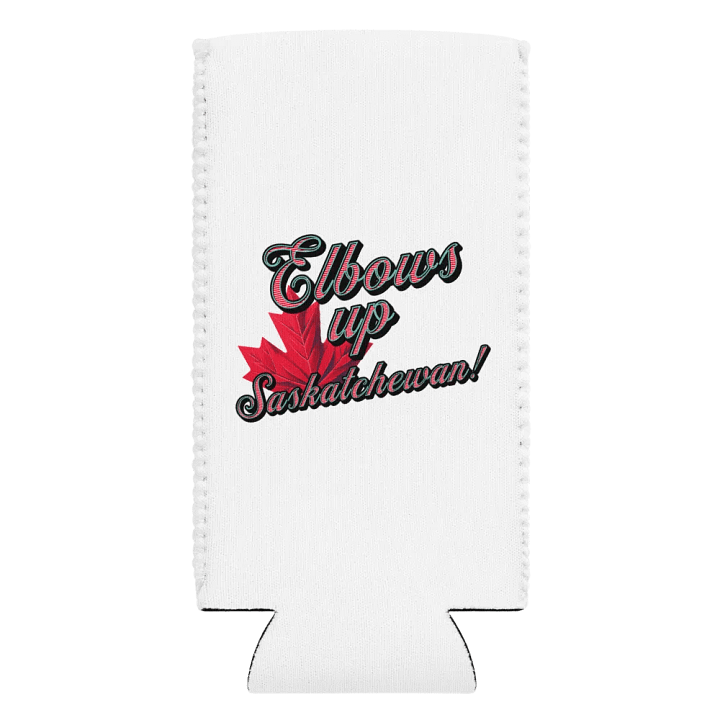 Elbows Up Maple Leaf Saskatchewan Can Cooler product image (2)