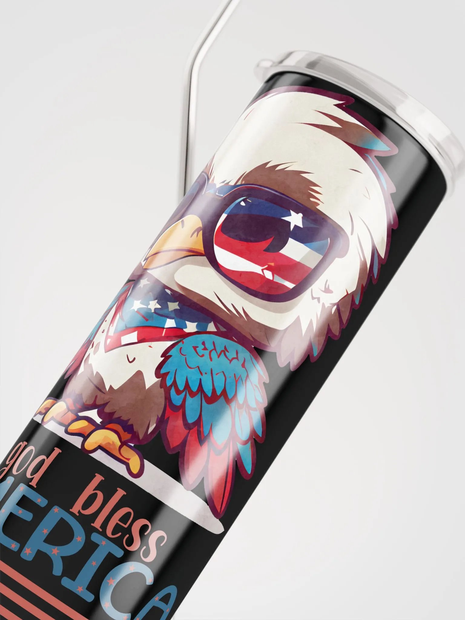 Patriotic Eagle Stainless Steel Tumbler product image (5)