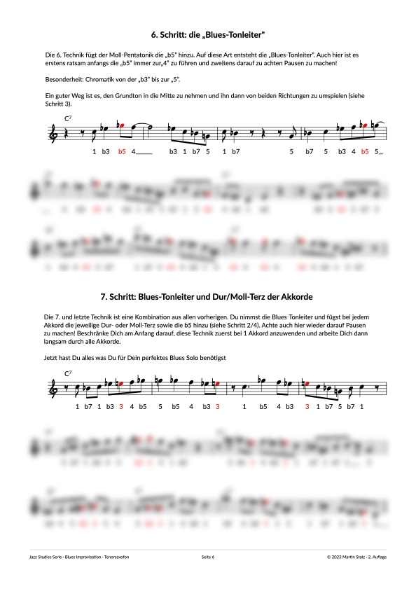 7 Schritte zum perfekten Blues Solo - Tenorsax product image (6)