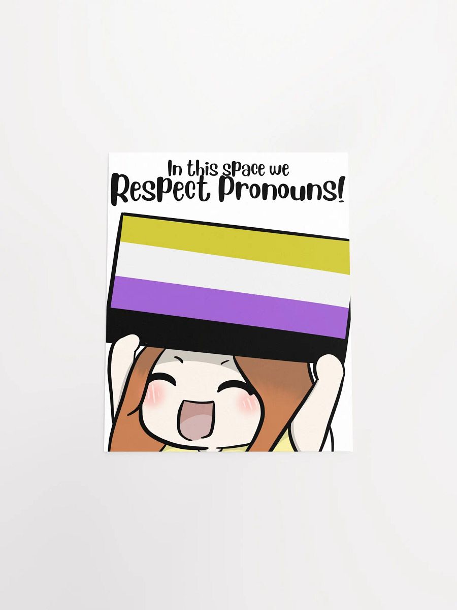 Respect Pronouns Poster - Nonbinary product image (4)