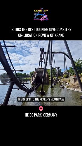 Krake at Heide Park Resort is a highly themed B&M dive coaster that sends riders plummeting into the mouth of a kraken! 🎢

Jo...