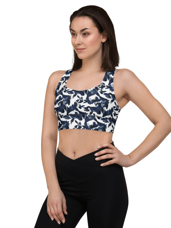 Wild Waves | Recycled Longline Sports Bra product image (3)