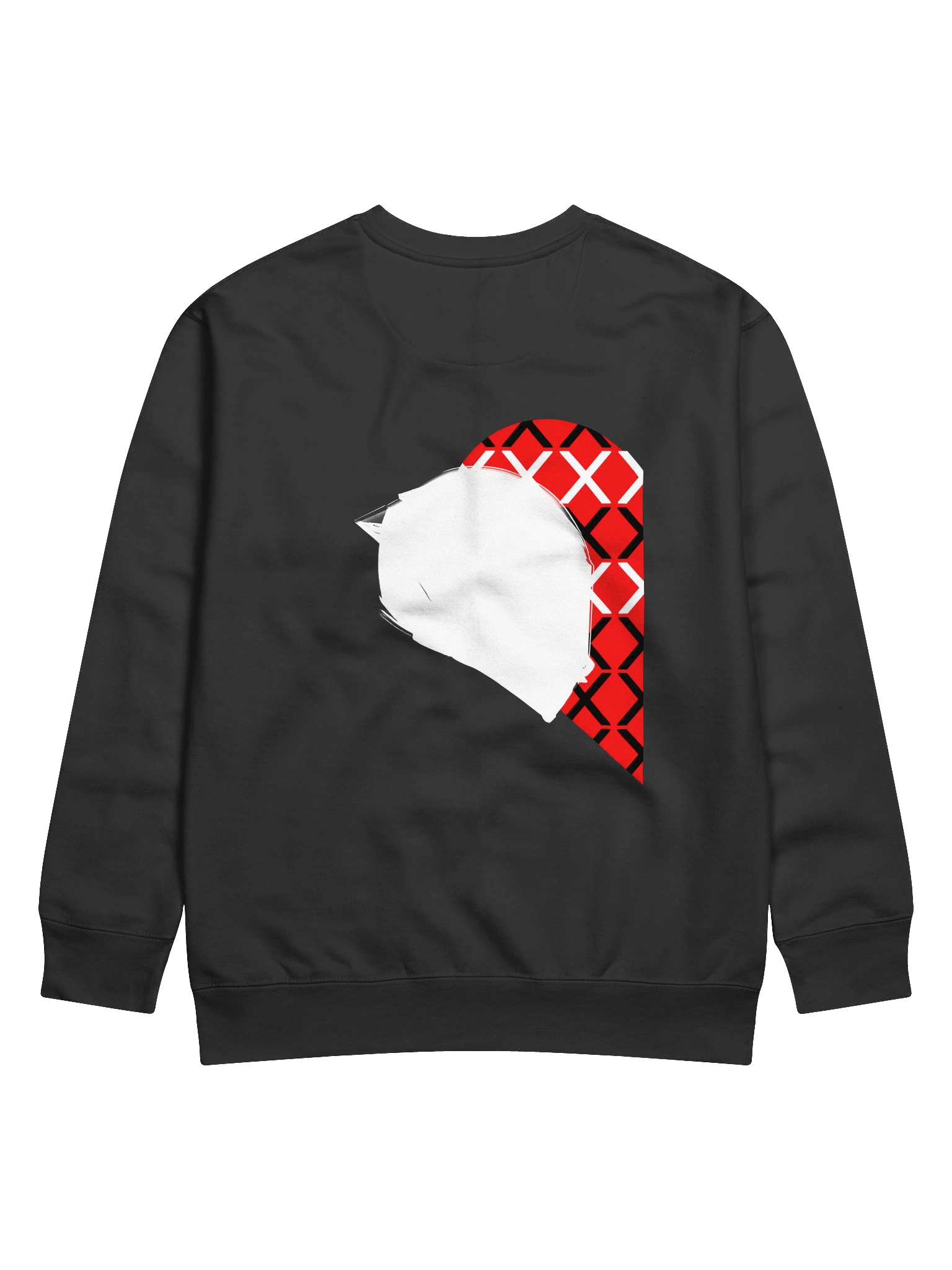 Matching Road Helmet Heart (White-Left) | Crewneck product image (1)