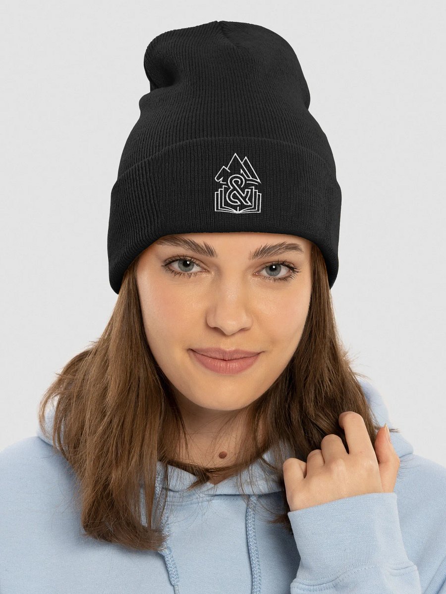 The Land & The Bible Black Beanie product image (2)