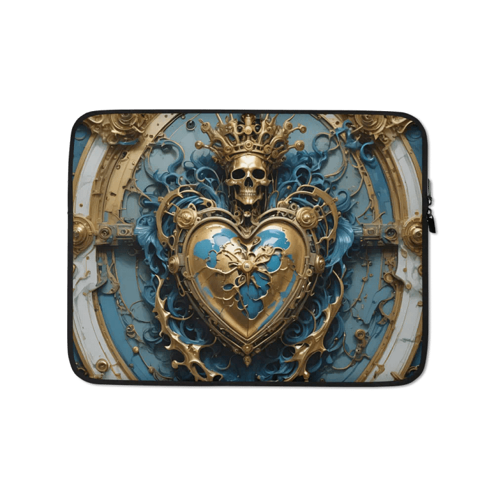 Steampunk Crowned Skull Laptop Sleeve product image (1)