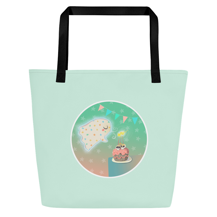 Pastel Little Ghost Birthday Cake - Tote Bag product image (4)