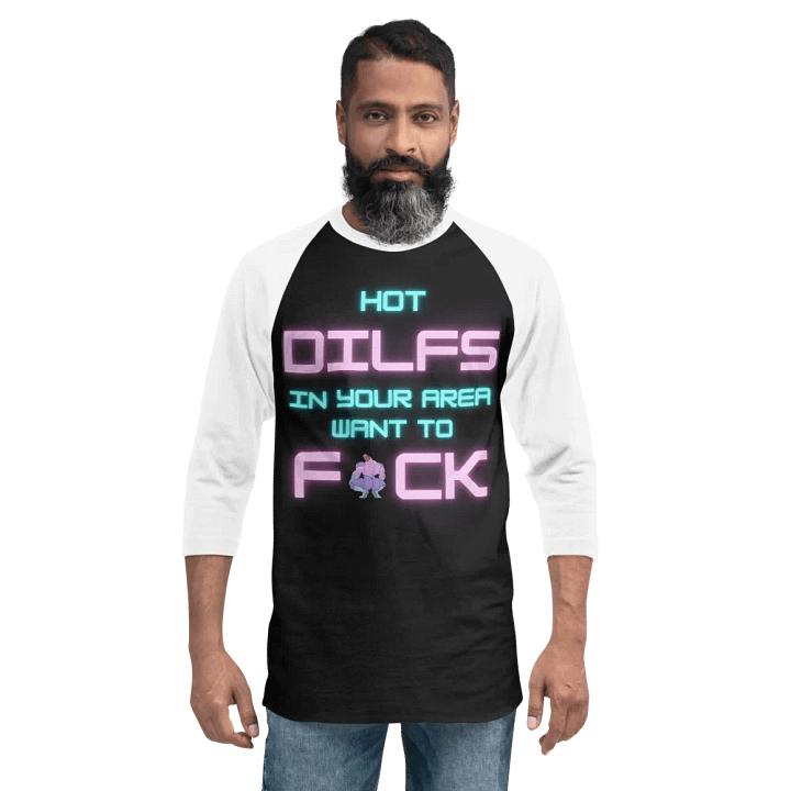 Hot Dilfs Want To Baseball Tee product image (6)