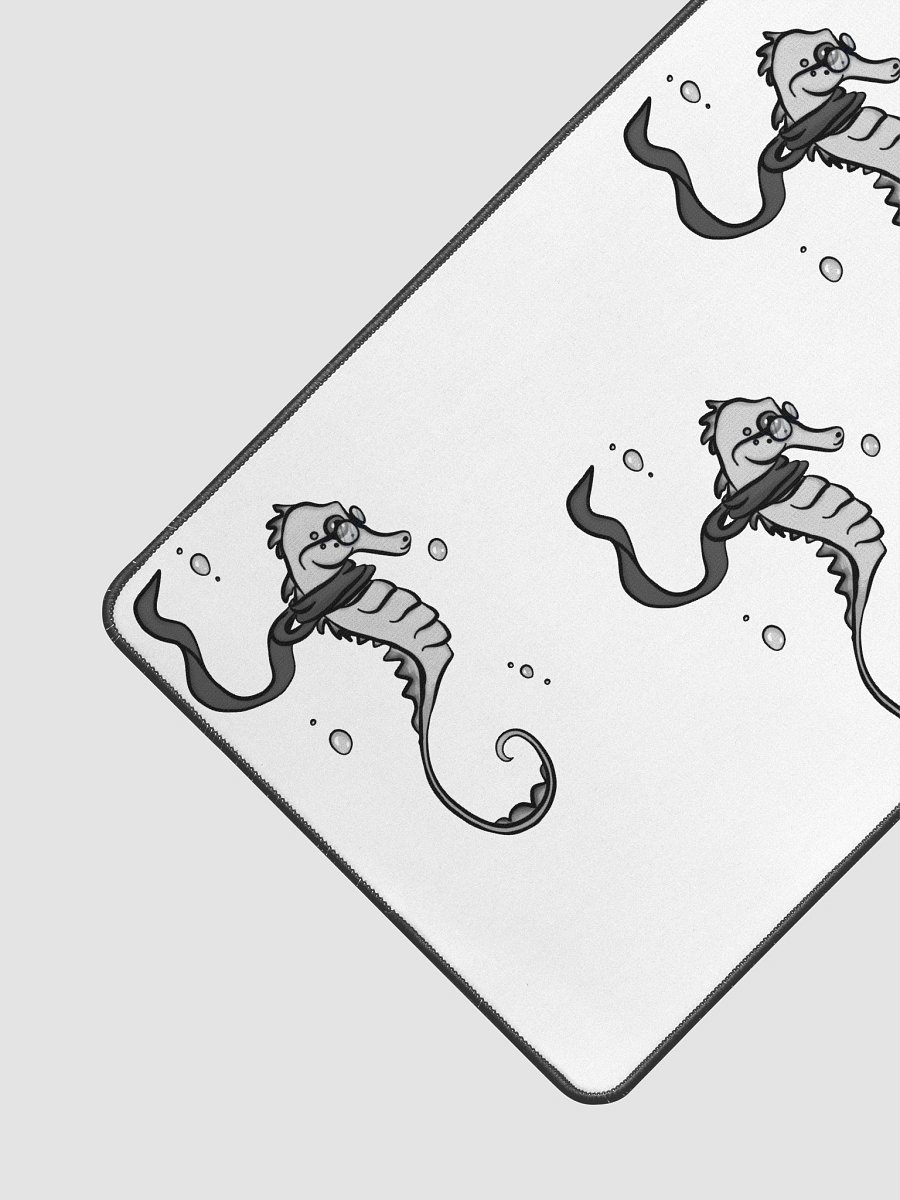 Whimsical Nerdy Seahorse Desk Mat product image (3)