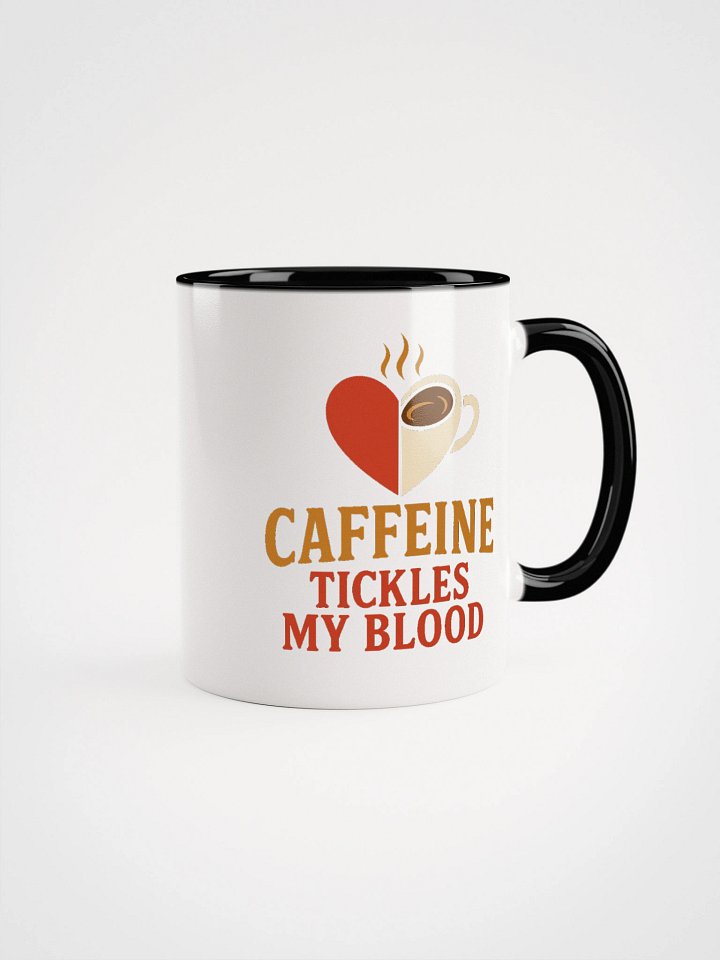 Caffeine Tickles My Blood Accent Mug product image (1)