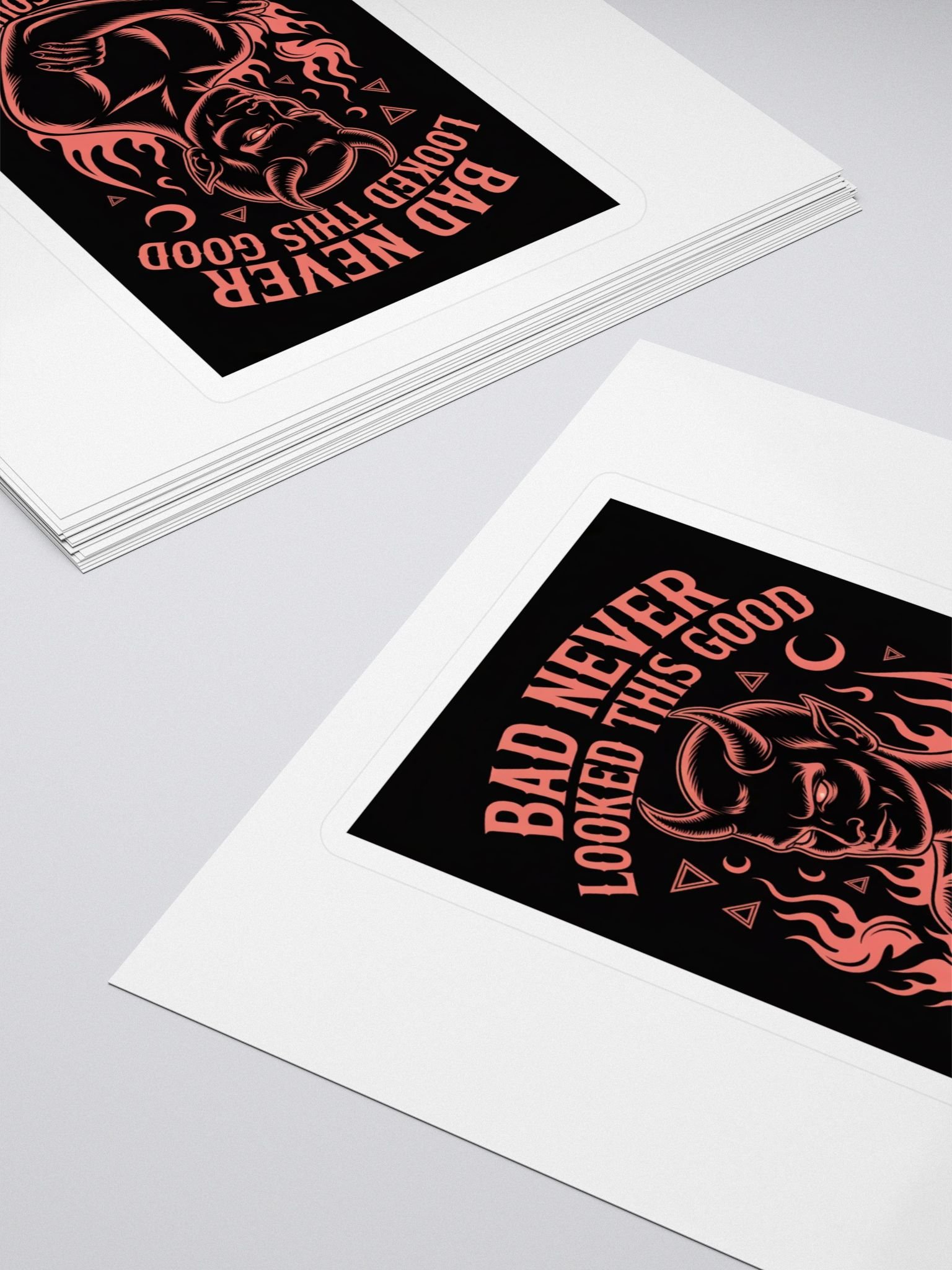 Bad Never Looked This Good Devil Kiss Cut Stickers product image (4)