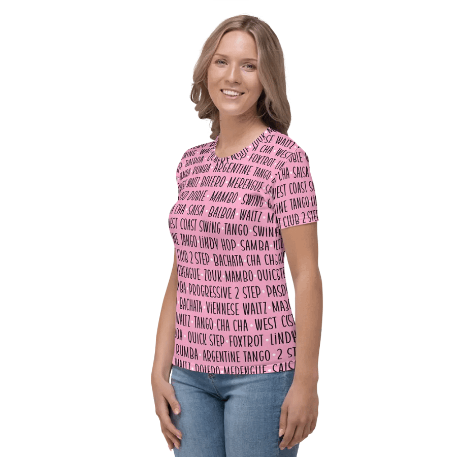Women's Ballroom Dance T-Shirt Pink product image (3)