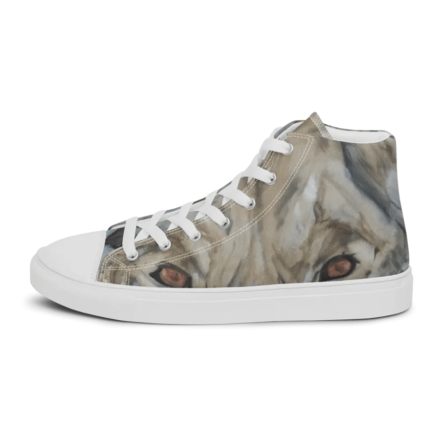 Woman's' Lion print from danflan oil painting white toe cap product image (9)