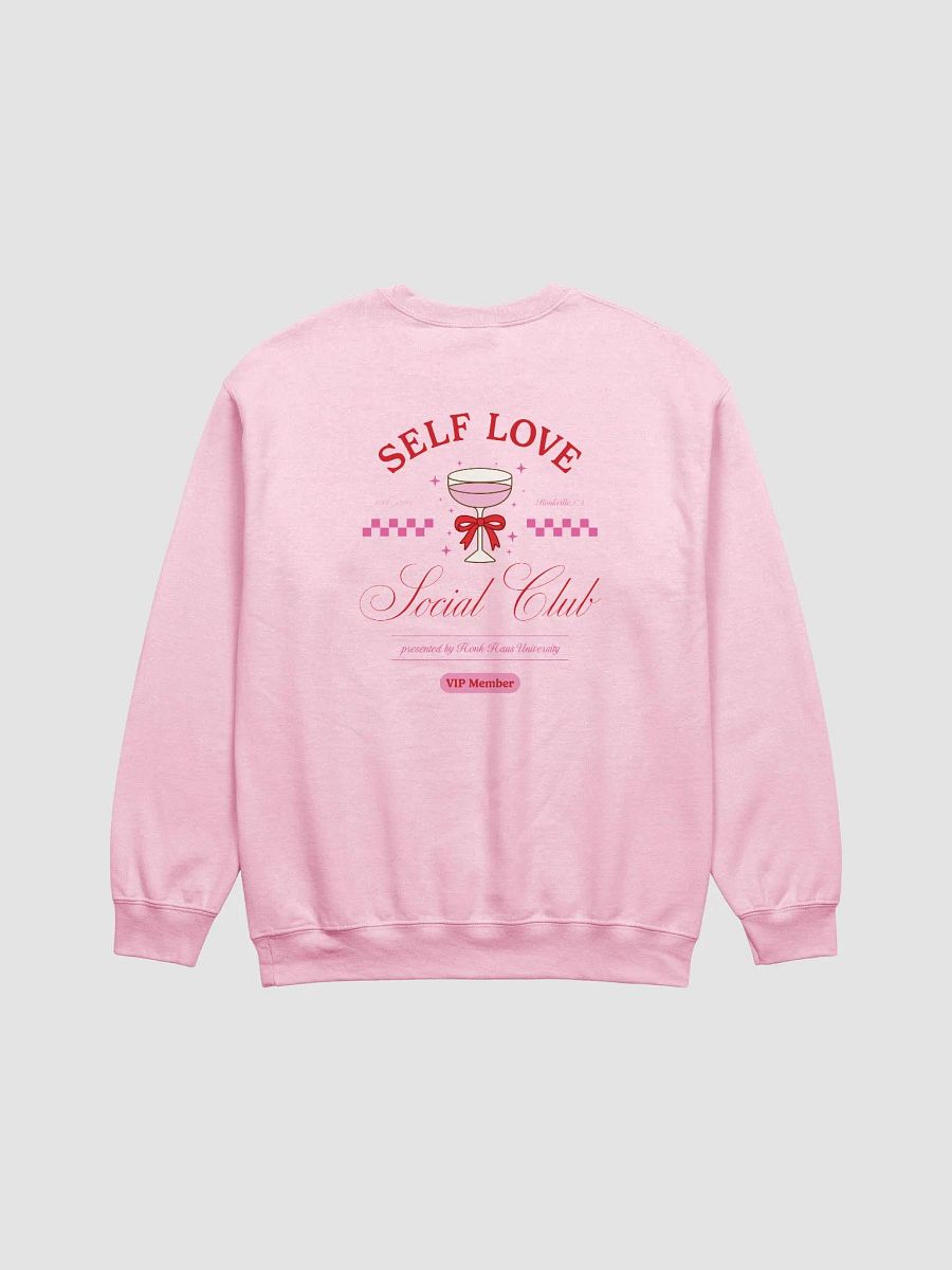 self love club printed crewneck [red lettering] product image (11)