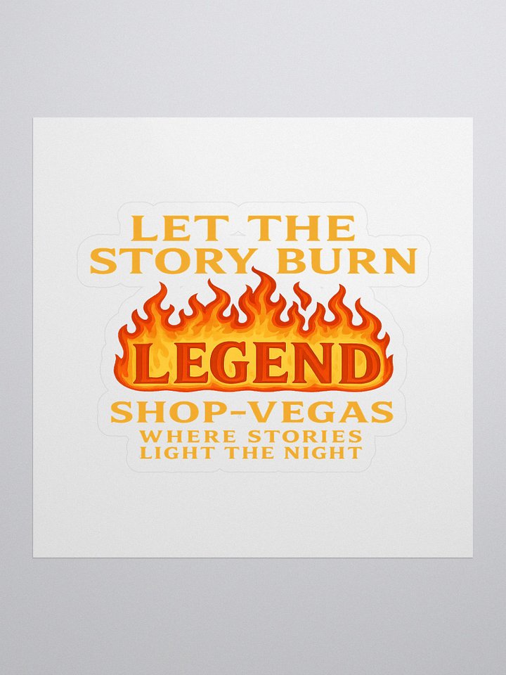 Legendary Flame Kiss Cut Stickers product image (1)