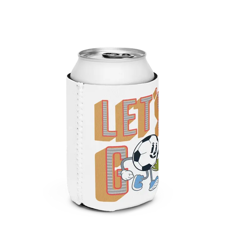 Lets Go Mascot Soccer Energetic Ball Coozie Can Cooler product image (2)
