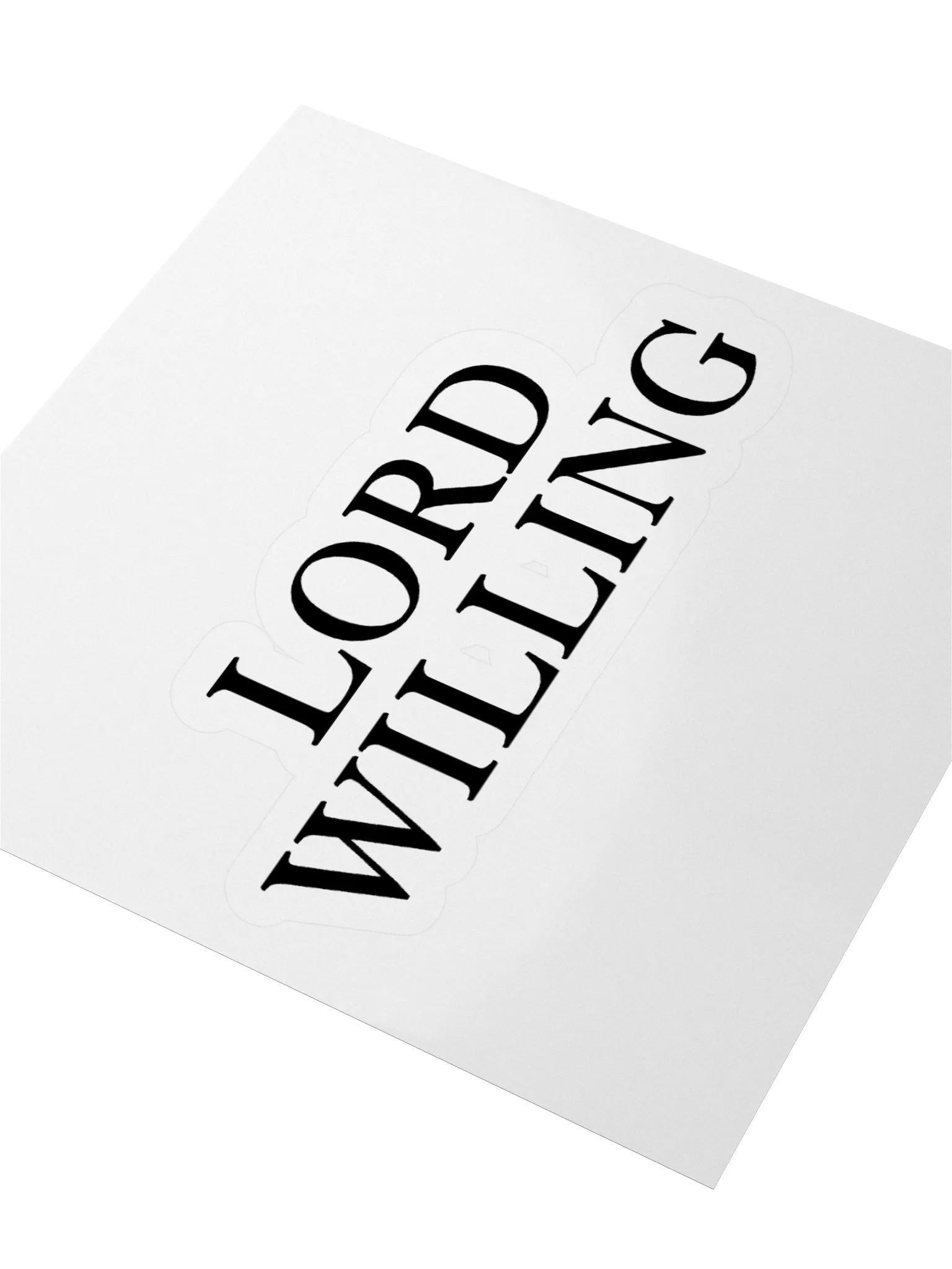 Lord Willing Sticker product image (8)