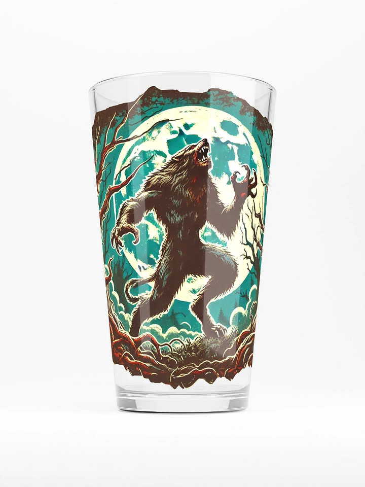 Werewolf Under a Full Moon 16 oz Glass product image (1)