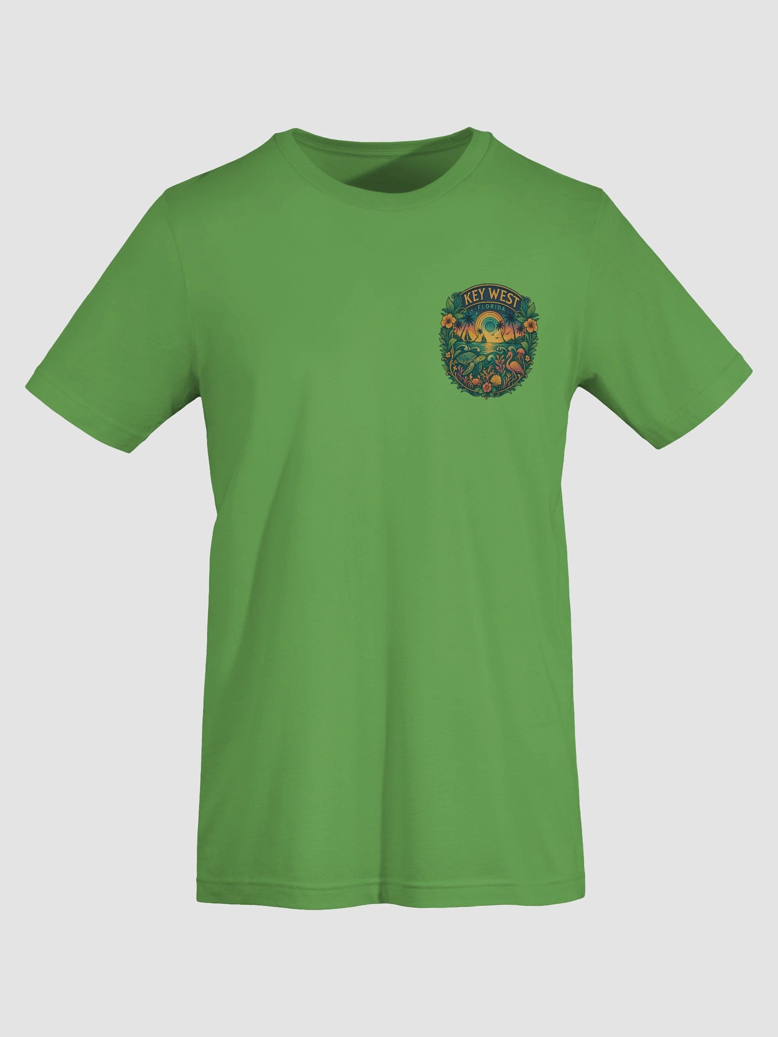 Key West Tropical T-Shirt Ultra Soft Tee with Ocean Scene product image (7)