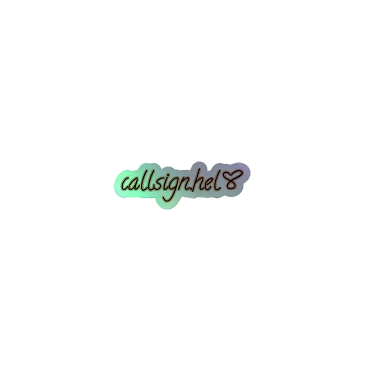 Callsign.Hel Holo Sticker product image (1)