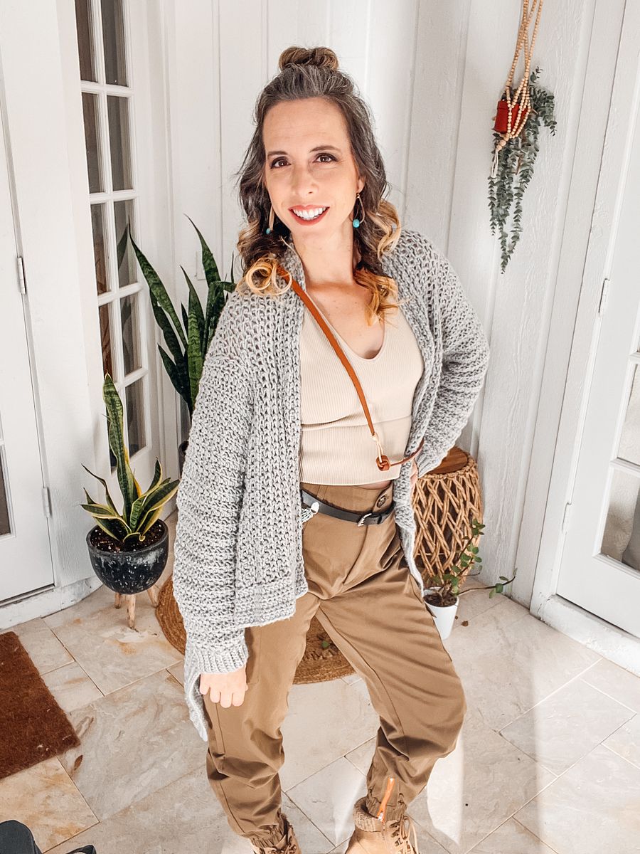 Snuggle Puff Crochet Cardigan Pattern product image (1)