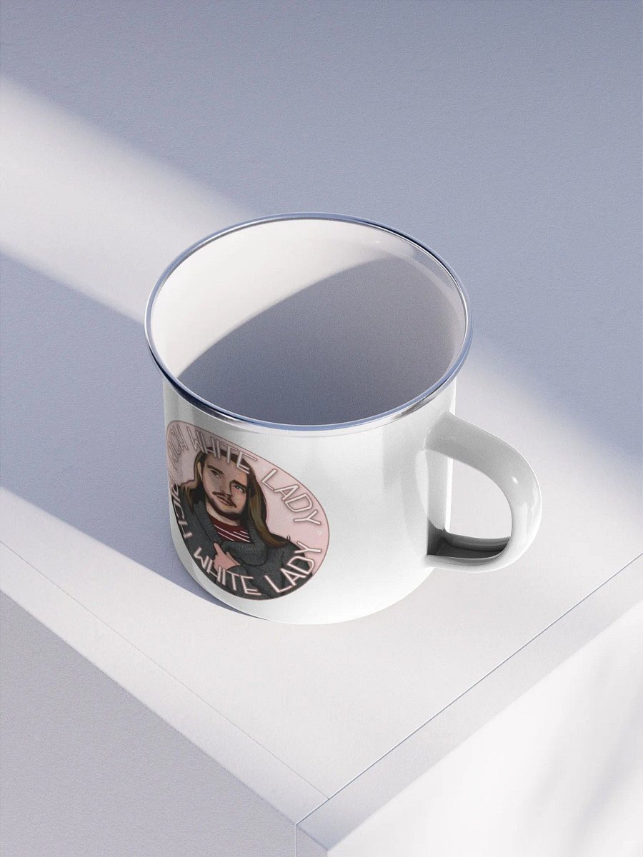 Rich White Lady Enamel Mug product image (3)