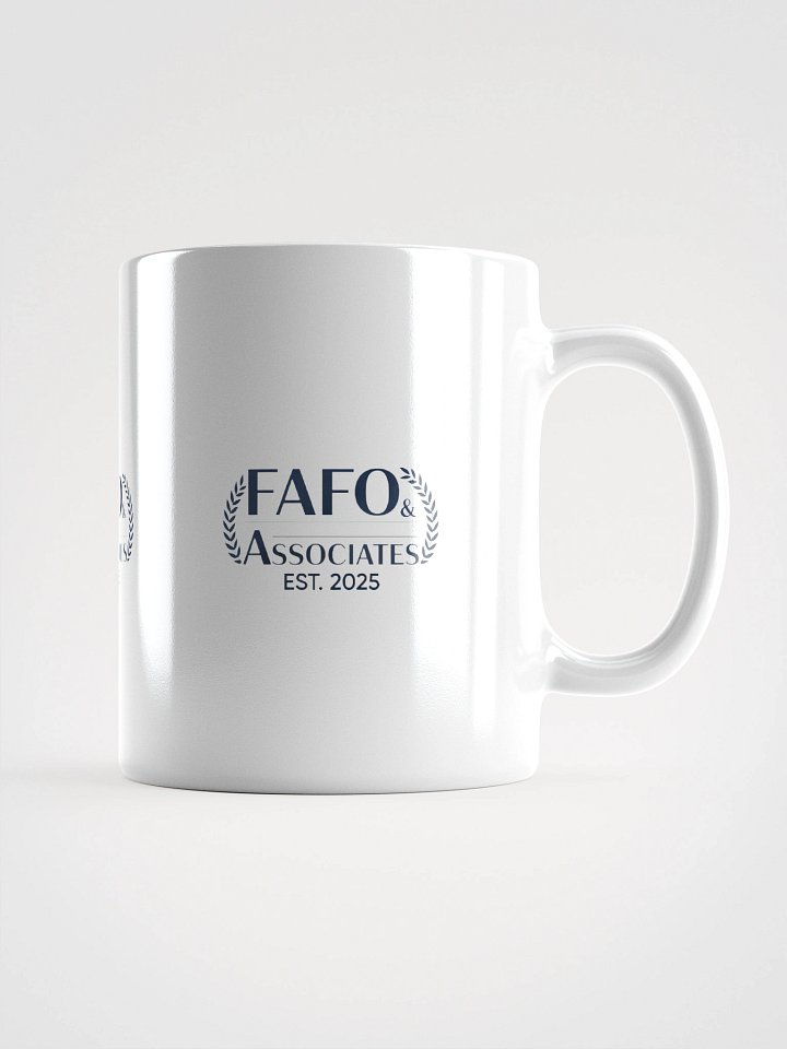 FAFO White Glossy Mug product image (1)