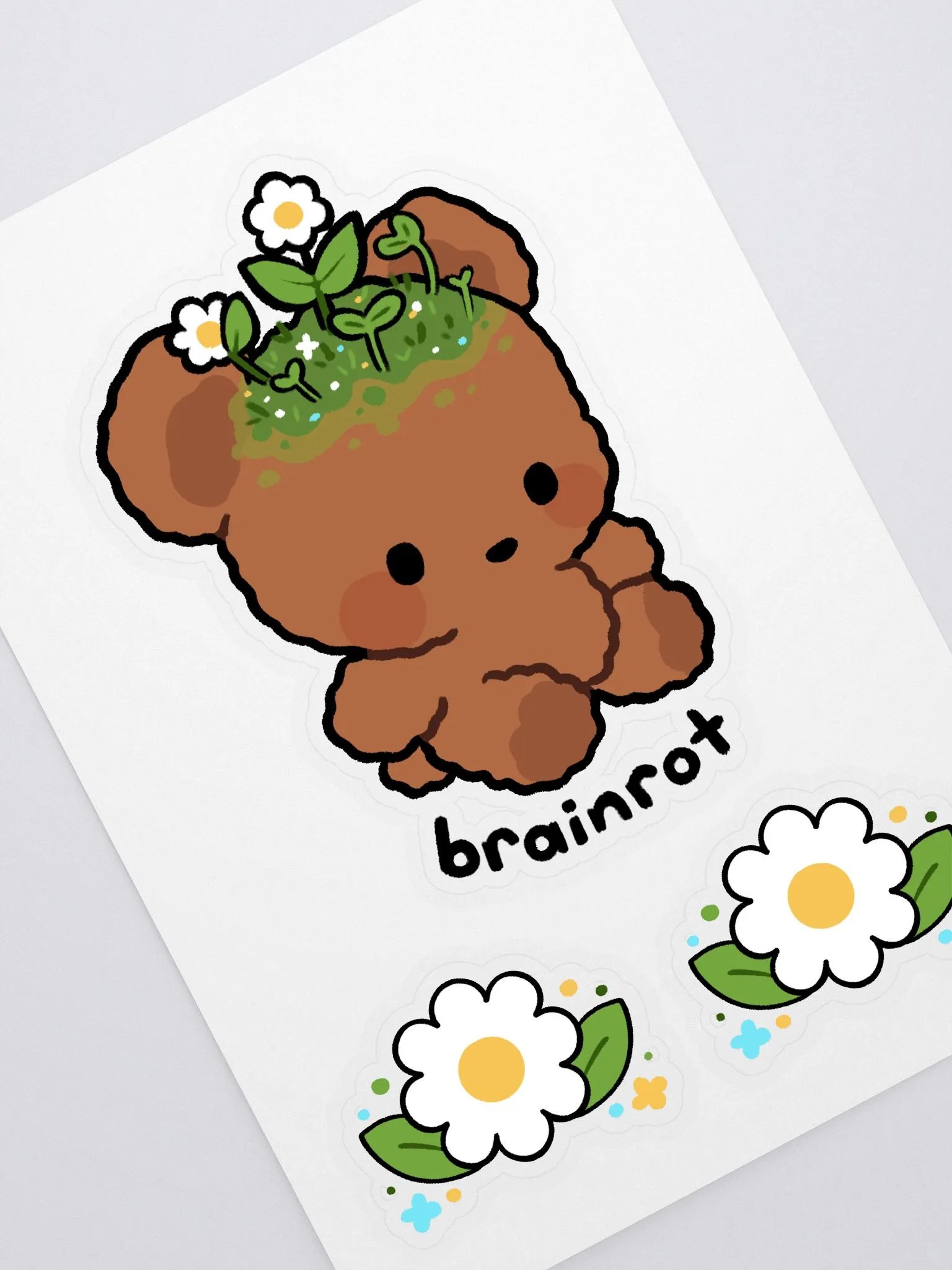 Brainrot Bear Sticker Sheet product image (1)