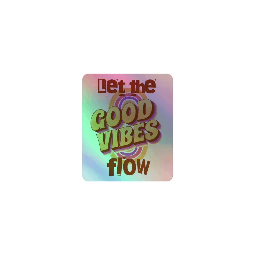 Good Vibes Holographic Sticker Set product image (1)