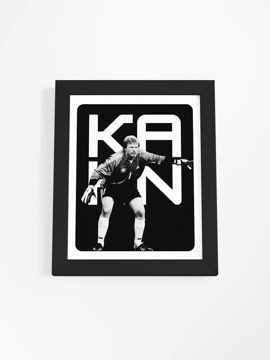 Oliver Kahn BW Germany Name Art Framed Print product image (3)