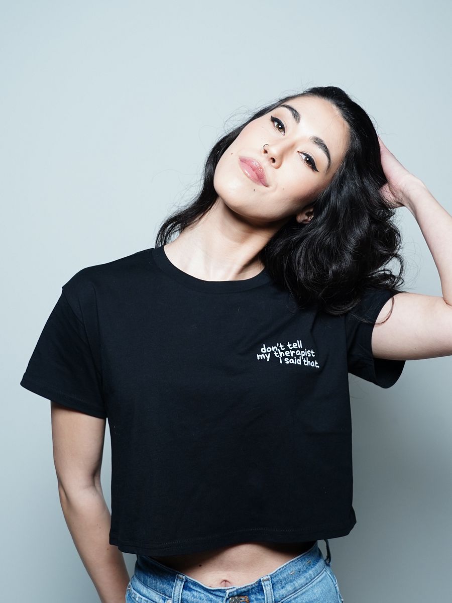 Conducive Cropped Tee (Embroidered) product image (12)