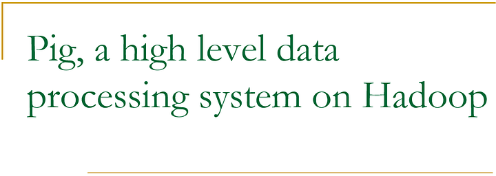 Pig, a high level data processing system on Hadoop product image (1)