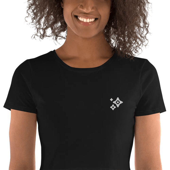 Absolut Idiocy Women's Crop-top Tee - F✨ck Generative AI (Logo) product image (2)
