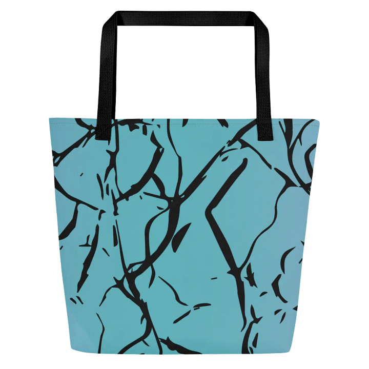 Blue Enigma/All-Over Print Large Tote Bag w/ Pocket by Sublicolor product image (1)