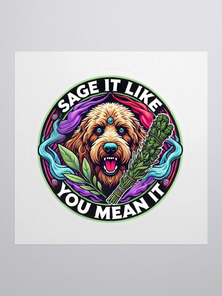 Sage It Like You Mean It - Mystical Golden Doodle Sticker product image (1)