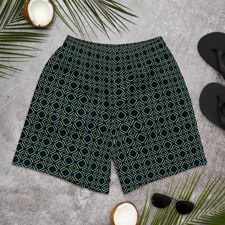 Bumble Delight Geometric All Over Print Unisex Athletic Long Shorts product image (2)
