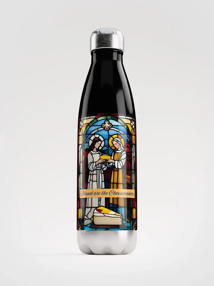 Blessed are the Cheesemakers 17oz Stainless Steel Water Bottle #01 product image (2)